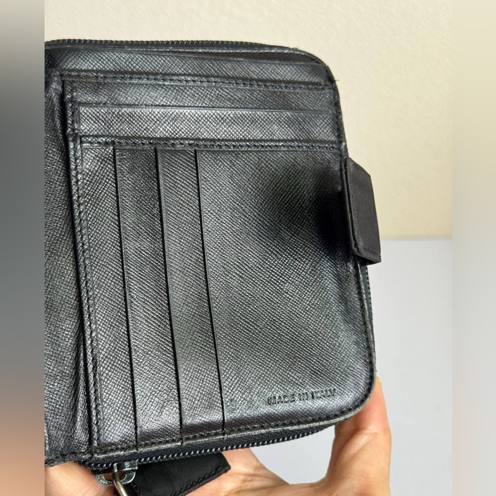 Prada Nylon Black Zip Around Wallet - Picture 11 of 12